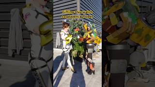 I gifted Overwatch cosplayers a flower cosplay overwatch overwatch2 [upl. by Artaed]