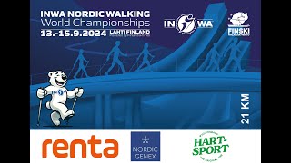 21 km  HARTSPORT  Inwa Nordic Walking World Championships 1492024 kello 1300 [upl. by Vescuso]