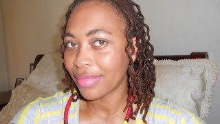 Braid out on locs ft Cantu Shea Butter Moisturizing Twist amp Lock Gel [upl. by Leonteen]