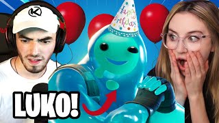 We have to say YES to EVERYTHING a 9 year old says on Fortnite Lukos birthday part 2 [upl. by Aicen]