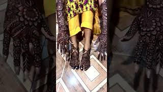 Anilafatima bridal mehndi design subscribe my channel [upl. by Coriss544]