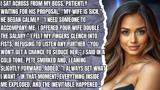 I sat across from my boss patiently waiting for his proposal quotMy wife is sickquot he began calmly [upl. by Eadrahs559]