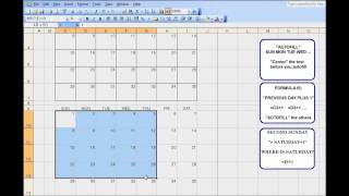 3 Month Calendar Template for Excel  An exercise to teach kids Excel [upl. by Erolyat326]