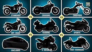 Different Types of Motorcycles  Explained [upl. by Kienan]