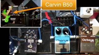 Boss OC2 Octave CE2 Chorus and MXR Bass Envelope Filter Demo on Bass Guitar [upl. by Osterhus289]