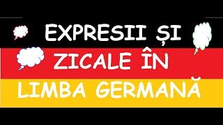 Invata Germana  rapid si usor  EXPRESII SI ZICALE [upl. by Madonna]