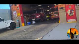 Heavy AirHorn Usage FDNY Engine 247 Spare Responds To Box 2570 Reported Smoke In A MD 9824 [upl. by Nekciv]