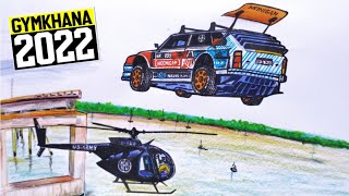 HOONIGAN Gymkhana 2022 Travis Pastrana Goes Berserak in Florida in a 862HP DRAWING GYMKHANA [upl. by Enom]