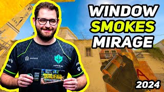 CS2 Mirage  15 New Pros Window Smokes That You Dont Know 2024 [upl. by Nolat435]