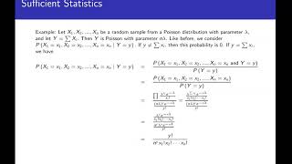 Sufficient Statistics [upl. by Ettezoj]