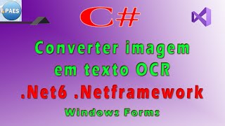 Converter imagens em texto OCR com C Visual Studio 2022  2019 [upl. by Curley]