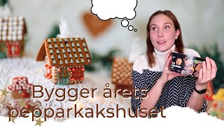 BYGGER PEPPARKAKSHUS 2022  med limpistol [upl. by Nhar]