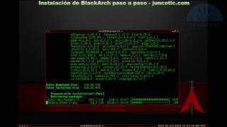 Blackarch Linux Guía de instalación paso a paso screencast [upl. by Clerissa]