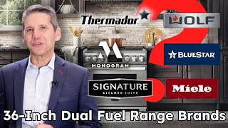 Best 36Inch Dual Fuel Ranges for 2024 [upl. by Amolap]