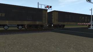 TS12 Conrail SW1500 Pulling Junk Gondolas [upl. by Ahsiliw]