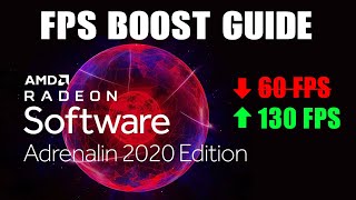 AMD RADEON SOFTWARE ADRENALIN 2020 OPTIMIZATION  GET MAX FPS AND PERFORMANCE LATEST VERSION [upl. by Sinned275]