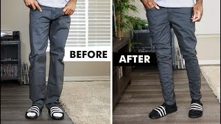 HOW TO SELFTAPER YOUR JEANS amp PANTS  I AM RIO P [upl. by Narton]