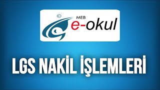 2024 EOkul Nakil İşlemleri  LGS Nakil Nasıl Yapılır [upl. by Walton]