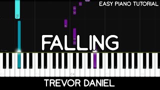 Trevor Daniel  Falling Easy Piano Tutorial [upl. by Einon]