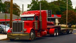 RETURN OF THE MampK PETE  Truck Spotting In Fall Colors [upl. by Amalberga]