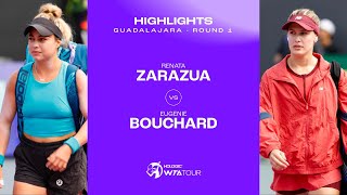 Renata Zarazua vs Eugenie Bouchard  2023 Guadalajara Round 1  WTA Match Highlights [upl. by Junina]