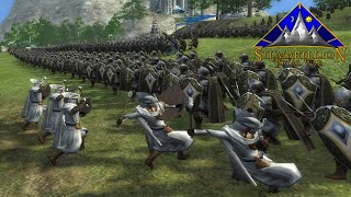 KINSLAYING ON THE NAROG DELTA Siege Battle  Silmarillion Total War [upl. by Aicirtan]