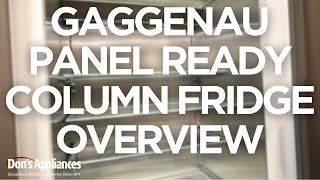 Gaggenau Built In Ready Column Refrigerator Overview Model [upl. by Arres]