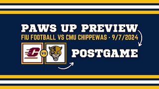 Paws Up Postgame  FIU Football vs Central Michigan [upl. by Akit]