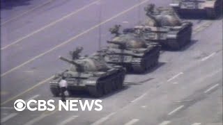 From the archives 1989 Tiananmen Square massacre covered by CBS News [upl. by Kcirdle]