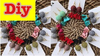 DIY Tassel Earring  How to make silk thread Tassel earrings at home  silk Thread earrings [upl. by Sivrep]