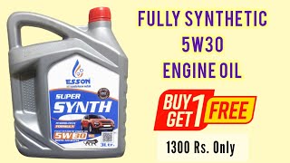 5w30 Fully Synthetic Engine Oil for Car  Esson Super Synth Engine Oil 6L  Salman Mulani Vlogs [upl. by Obie]