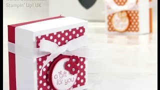 Polka Dot Lidded Box Video Tutorial [upl. by Chiou]