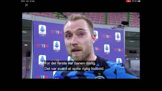 Christian EriksenFirst Interview In Italian1422021 [upl. by Any]