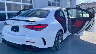 2023 MercedesAMG C 43 Sedan 402 hp — Sound Exterior and Interior 4K — Better Than Expected [upl. by Eldridge]