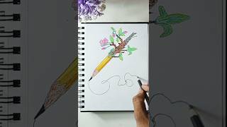 Drawing Illustration Colour Pencils Drawing penciledrawing illustration shortsfeed [upl. by Onairda]