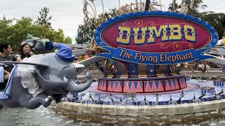 4K Dumbo the Flying Elephant Disneyland Full POV 2023 [upl. by Dedie]