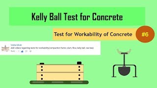 Kelly Ball Test for Concrete  Test for Workability of Concrete 6 [upl. by Rafaello]