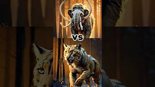 Smilodon vs Giant mammoth  smilodon vs Giant mammoth  animals trending tigerlion [upl. by Ennad]