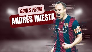 A few career goals from Andrés Iniesta [upl. by Valenba786]