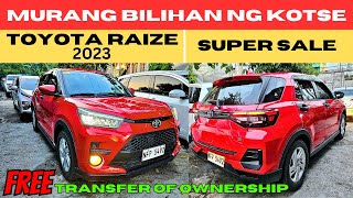 BILIHAN NG PINAKAMURANG TOYOTA RAIZE G  CHEAPEST REPOSSESSED CARS IN THE MARKET [upl. by Ahterahs338]