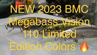 NEW 2023 Classic Release Megabass Vision 110 jerkbait colors Fine Art Series [upl. by Eneg]