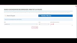 SEARCH ENGINEampMOVIE RECOMMENDER STREAMLIT PYTHON APP [upl. by Callean]