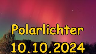 🔥Polarlichter in Niedersachsen am 10102024 Nähe Braunschweig🔥 [upl. by Bertina540]