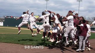 St Thomas Aquinas College Baseball Takes On Dyouville University In Game 1 Of Doubleheader [upl. by Anialem]