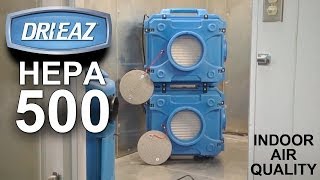 Indoor Air Quality  DriEaz Defendair HEPA 500 Air Scrubber [upl. by Sirovat]