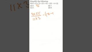 Simplify the following 3136× 7 ÷ 11×3–12–4×2ssc rrb mtsmaths ibps ibpsrrb [upl. by Adniral]