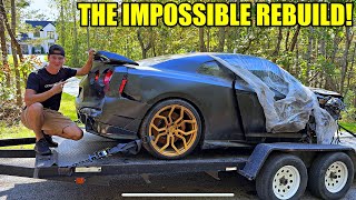 Rebuilding A Wrecked 2024 Nissan GTR In My Driveway [upl. by Enar]