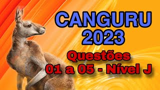 RESOLUÇÃO OLIMPÍADA CANGURU DE MATEMÁTICA 2023  NÍVEL J  QUESTÕES DE 01 a 05 [upl. by Nuahsor]