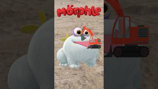 Gobblefrog ATE BLIPPIs Excavator Help Blippi Morphle and Mila shorts blippi morphle funny [upl. by Risan]