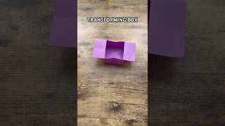 HOW TO MAKE ORIGAMI TRANSFORMING BOX FOR SMALL ITEMS  DIY COOL ORIGAMI BOX FOR PAPERCRAFT EASY [upl. by Rodolph918]